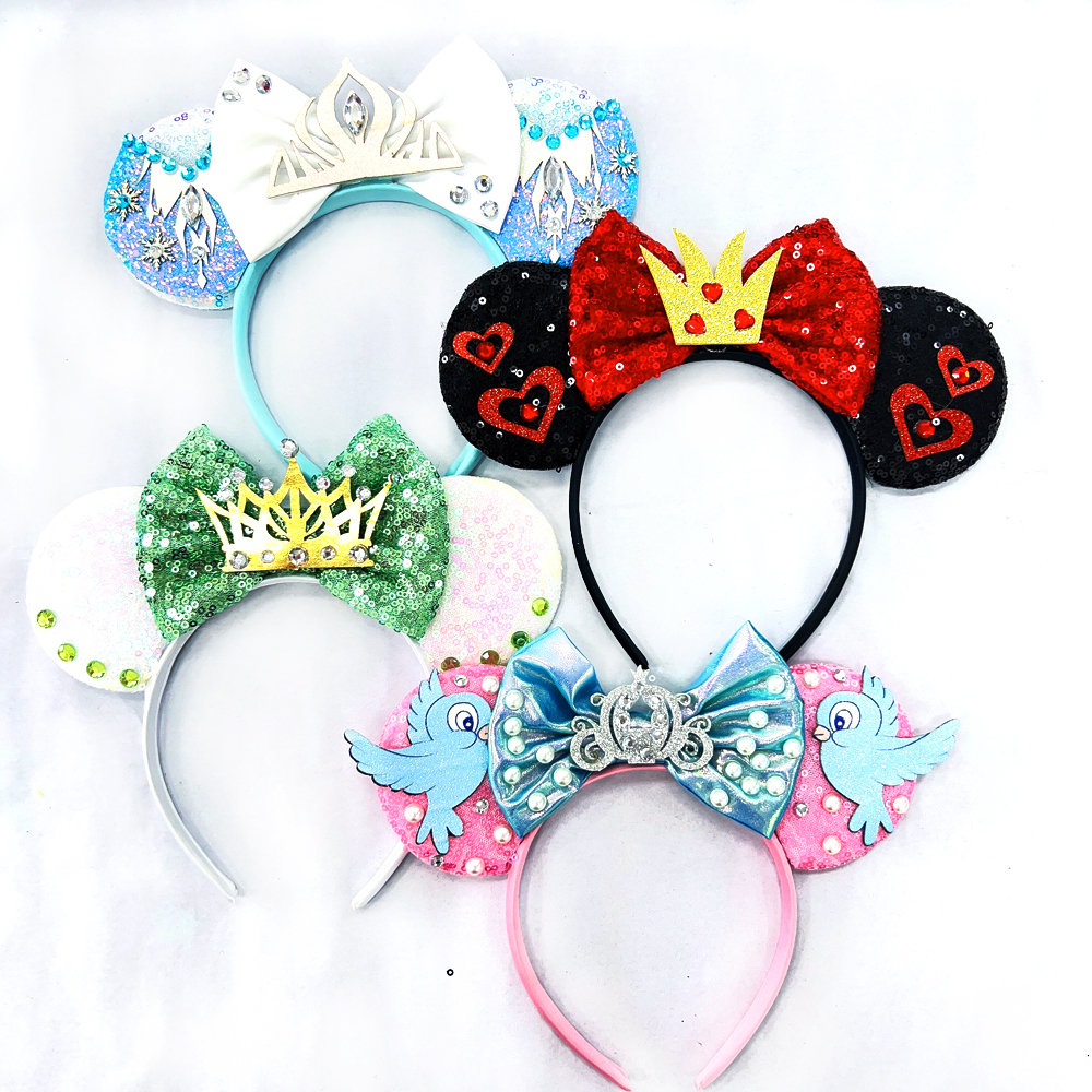 Mais recente festival festa mickey mouse orelhas bandana para crianças festival aranha morcego hairband crianças festa acessórios para o cabelo
