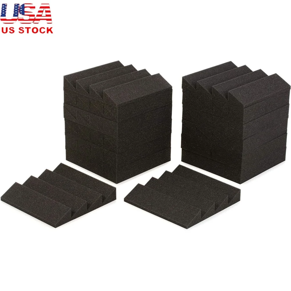 2inch Studiofoam Acoustic Panels 24pack 1foot Soundproofing Panels Noise Reduction Music Production Home Recording