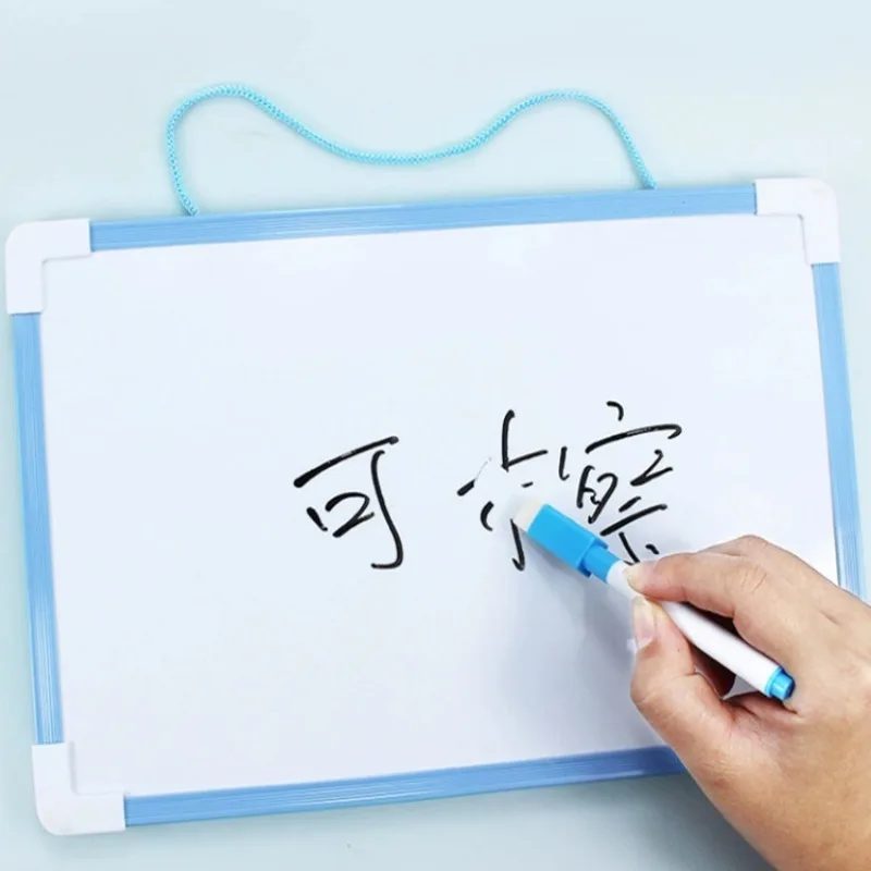 마그네틱 화이트 보드 실용적인 쓰기는 어린이 그림을 지울 수 있습니다. 아기 낙서 사무실 메모 교수형 메시지 플라스틱 PVC 보드