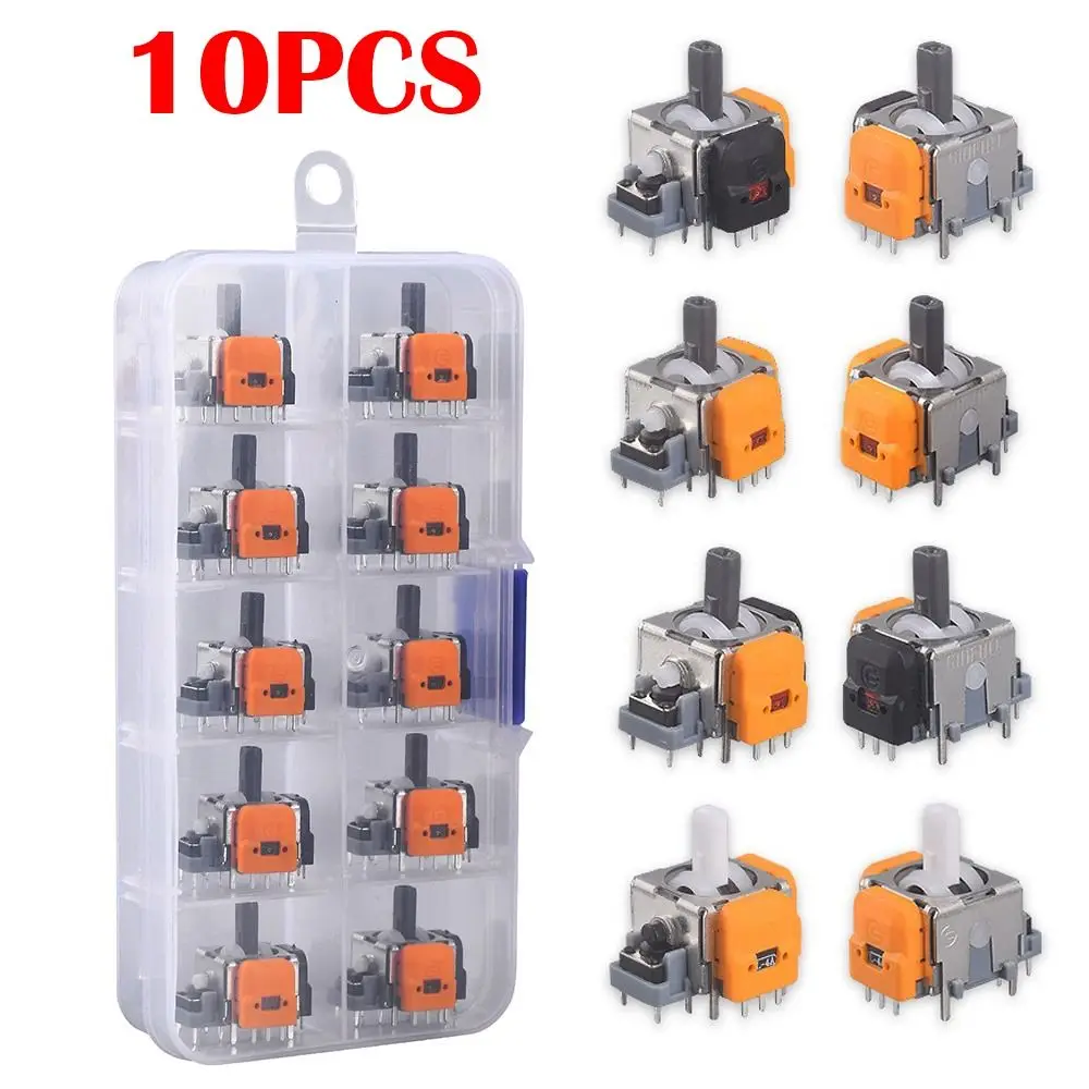 10 Uds. Joystick de efecto Hall con Sensor analógico 3D para controlador de juego Playstation 5 Thumb Stick para PS5/PS4/Xbox/Switch Pro
