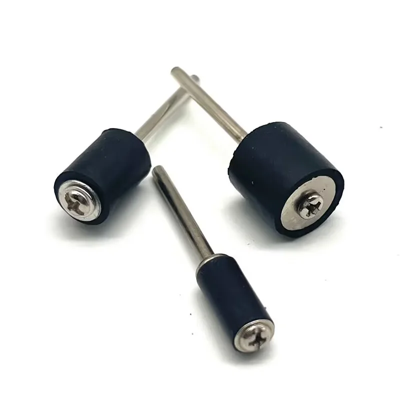 Conjunto de 6 tambores de borracha para lixar, polir e lixar acessórios, para dremel, 1, 8, 1, 4 polegadas