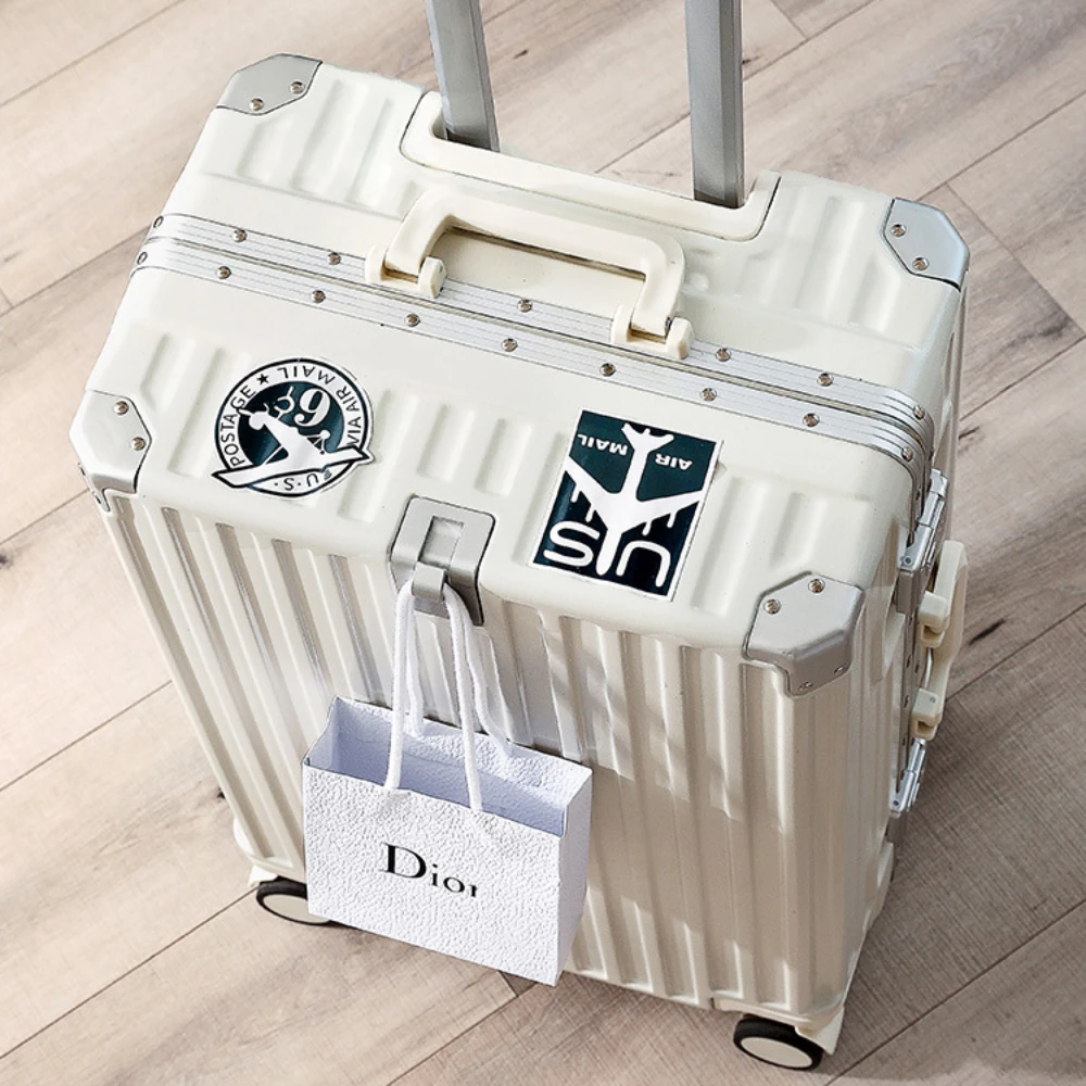 Rollgepäck weiblich 20 24 26 28" starke dicke langlebige Trolley-Box männlich Reise Boarding Passwort Box Koffer schalldichtes Rad