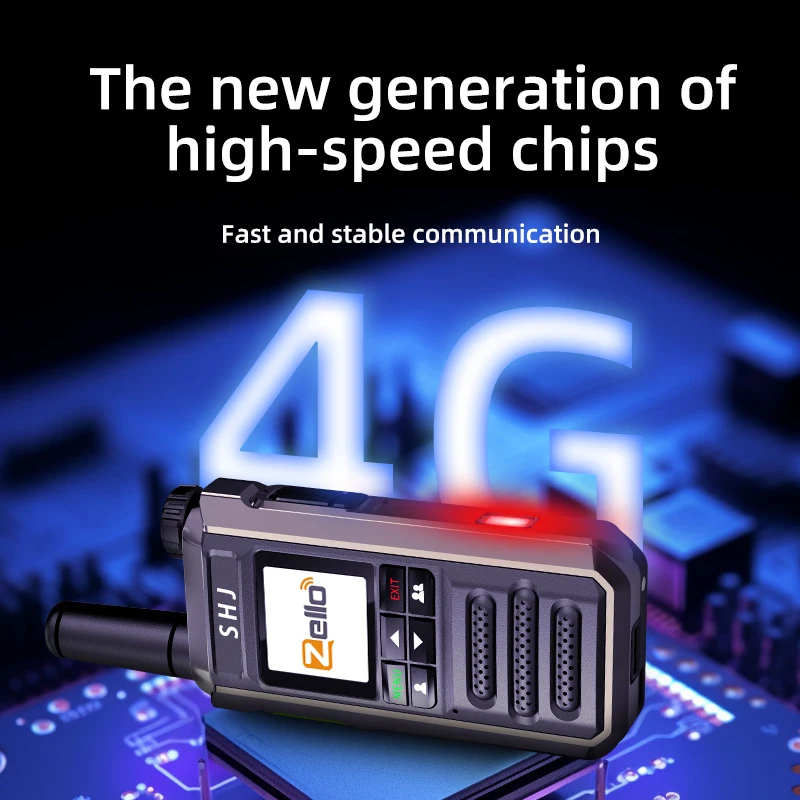 ​ Android 8.1 |   Radio POC Zello 4G con cuerpo metálico ​   - Gama 100Mi, SIM/WiFi/Bluetooth, Walkie Talkie Profesional