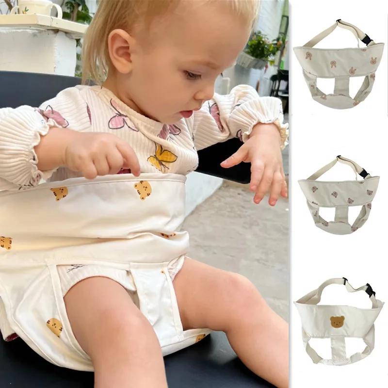 Portátil jantar cadeira cinto de segurança para o bebê, Coreia urso almoço cadeira, Anti-drop proteger envoltório, alimentação arnês cadeira acessórios para cadeira do bebê