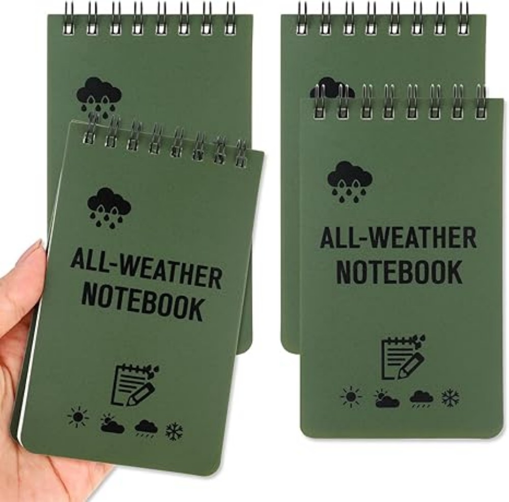 Bloc de notas táctico de bolsillo impermeable, páginas forradas, libro de notas en espiral, Mini Bloc de notas para exteriores, hogar, oficina, Escuela Universitaria