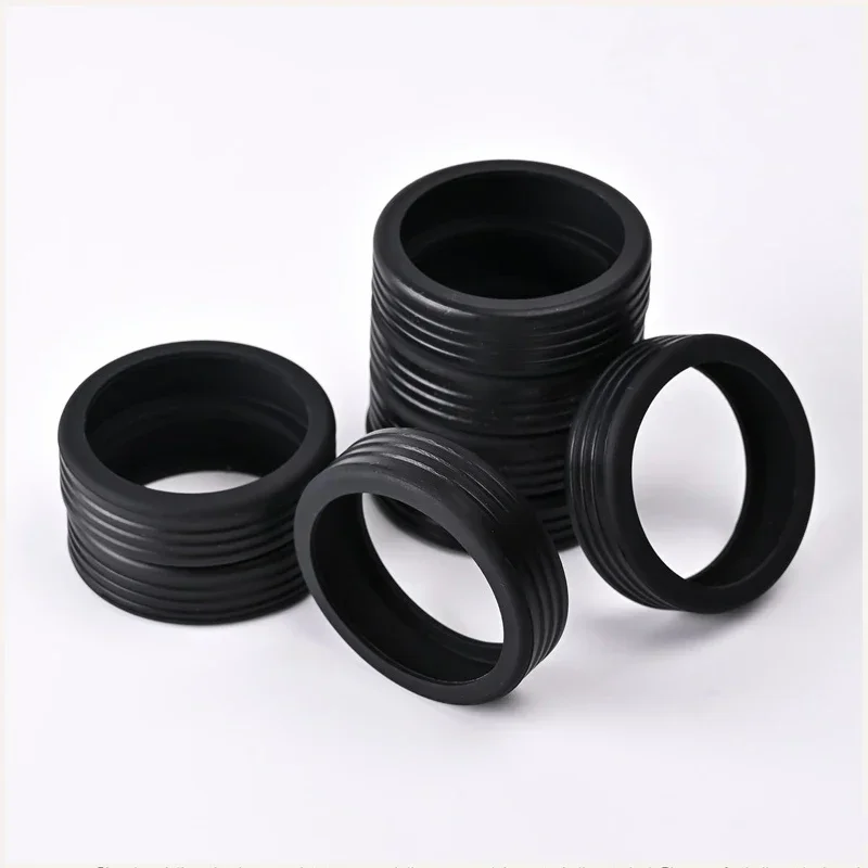 Cubierta de goma para rodillo de equipaje, accesorio silencioso para rueda de carro, cubierta protectora adecuada para equipaje de doble rueda, 8 Uds.