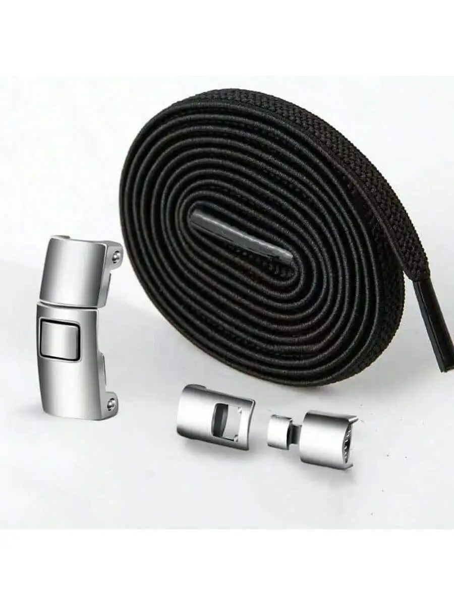 1 paio di lacci elastici lacci semicircolari senza cravatta lacci per bambini e adulti scarpe da ginnastica lacci mocassini veloci lacci con chiusura in metallo