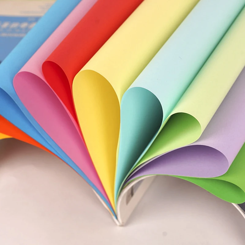 Bview Art 100 แผ่น A4 สีเครื่องพิมพ์กระดาษ 10 สีสําหรับเด็ก DIY หัตถกรรม, โรงเรียน Art & อุปกรณ์ตกแต่งบ้าน