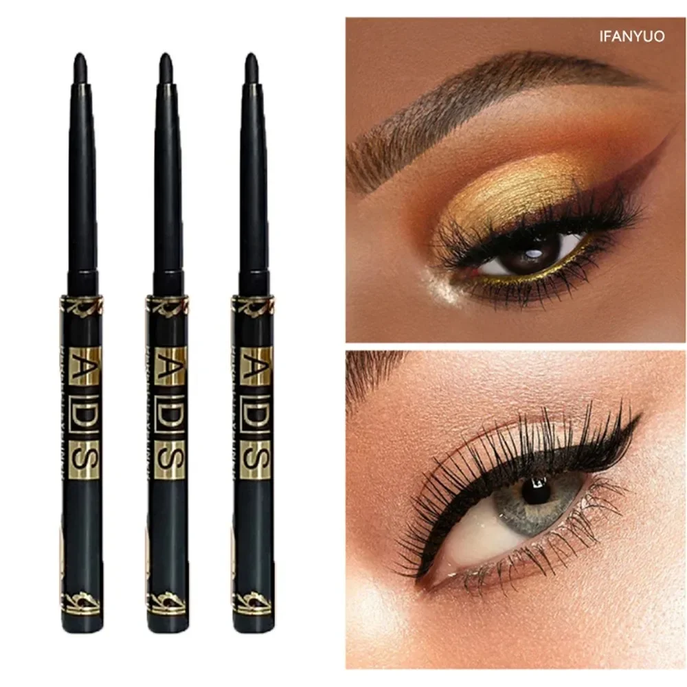 Matita eyeliner marrone nero 5 pezzi: lunga durata, impermeabile e resistente al sudore |   A prova di sbavature per il trucco occhi audace, regalo ideale