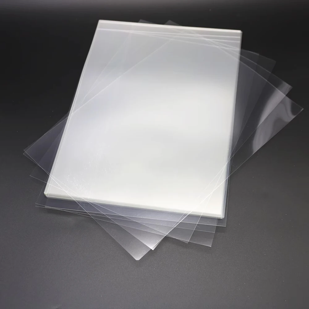 20 pezzi A4 stampa a getto d'inchiostro pellicola trasparente per serigrafia carta stencil per creazione di diapositive per proiettore 4.5mil 100% trasparente