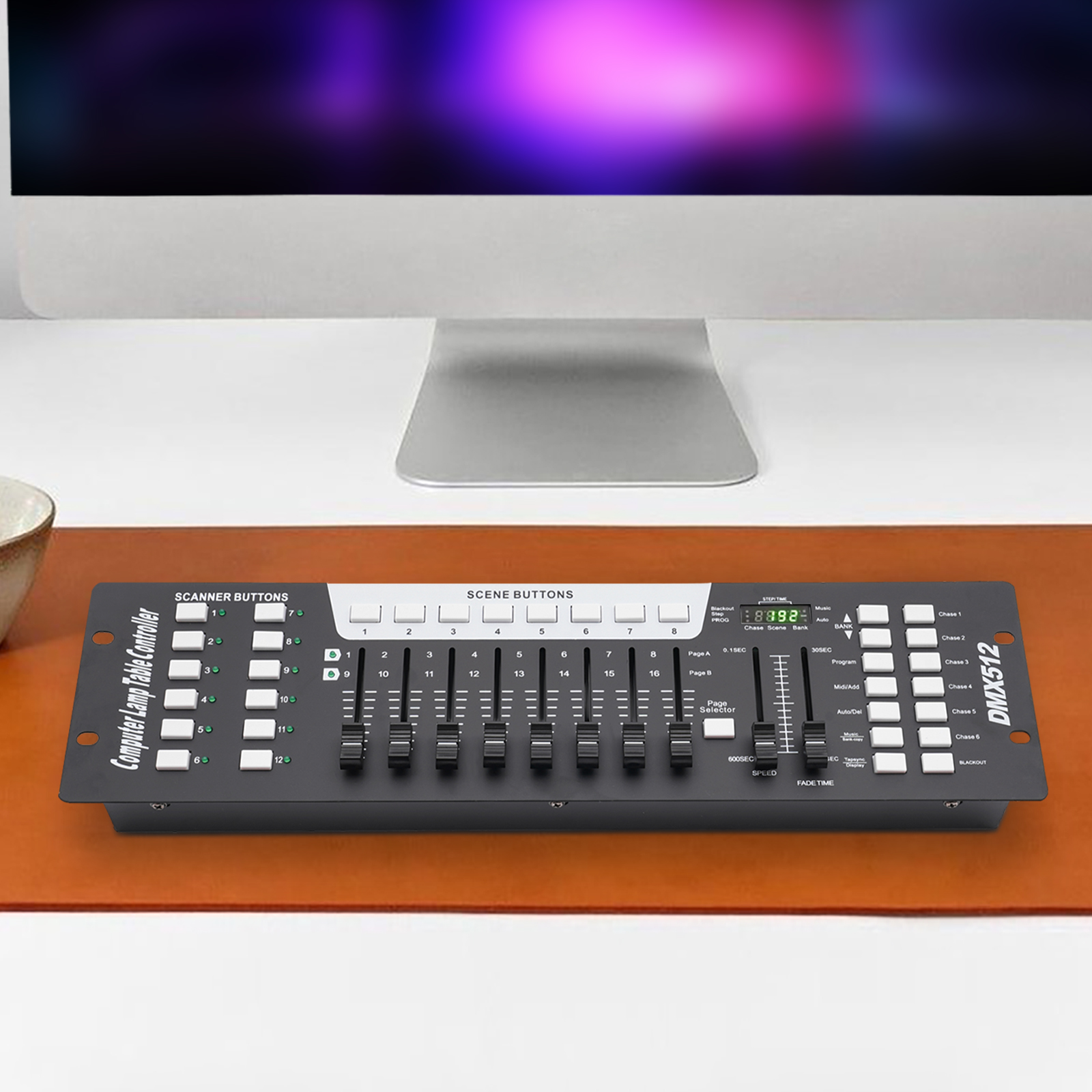 Dmx512 Bühnen licht regler mit Netzteil 192ch Leuchtdiode 16 Kanäle für DJ-Party