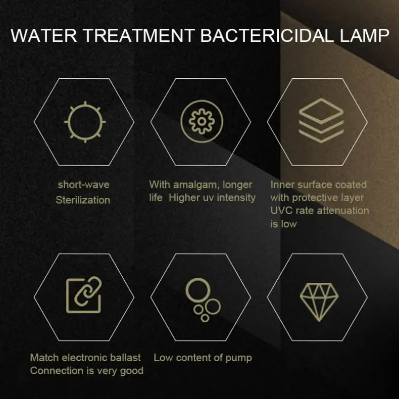 G23/2G7 UVC Lamp 5W 7W 9W 11W 13W 253.7nm 254nm Water Air Purification 9W UVC H Shape Tube, G23/2G7 UVC Lamp