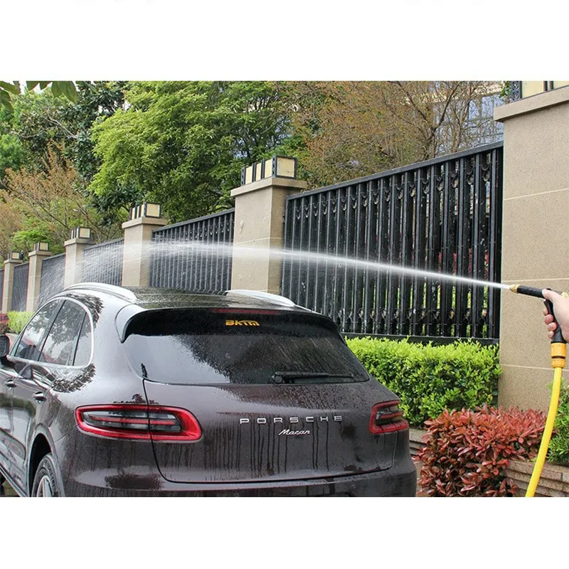 Pistola de agua multifuncional para lavado de coches, herramienta de pistola de agua para riego de jardín de doble uso, negrita y extendida