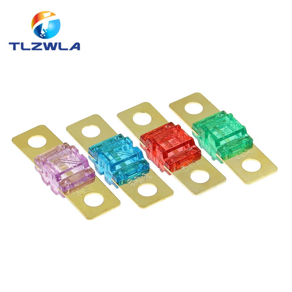 ANS FUSE 20A 30A 40A 50A 60A 70A 80A 100A 125A 150A 175A ANL Позолоченные автомобильные предохранители Мини-автомобильный стерео аудио предохранитель AFS