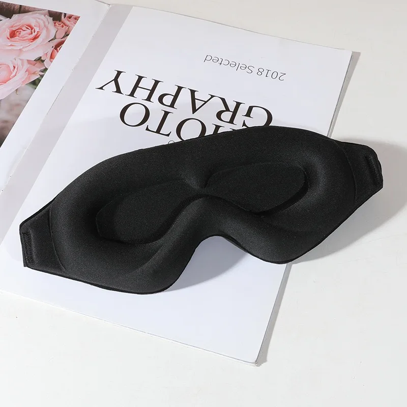 3D Slaapmasker Blinddoek Slaaphulp Oogmasker Zacht Memory Foam Gezichtsmasker Slaapmasker 99% Blockout Light Slaapmasker Eye Cover Patch