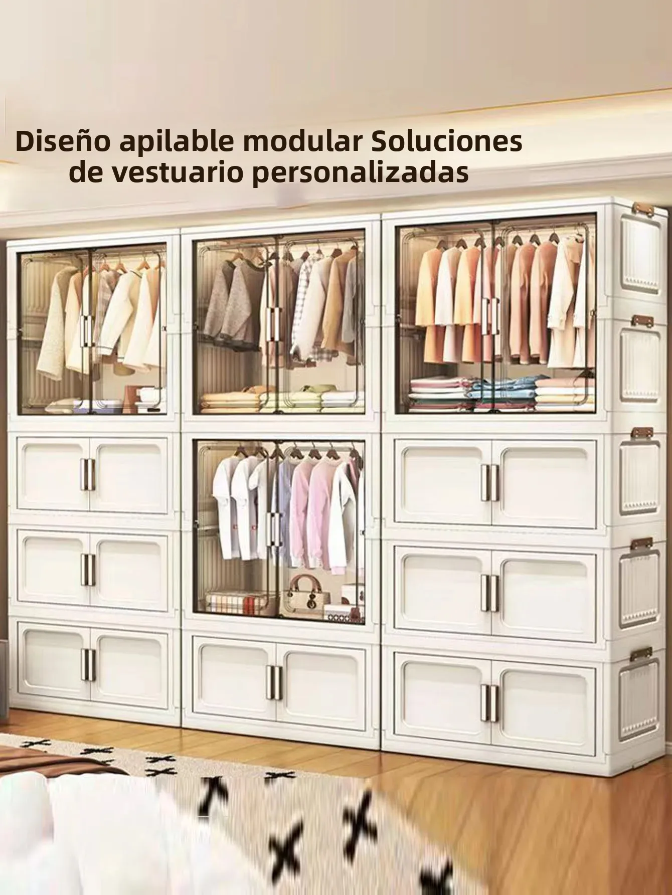 Gabinete de almacenamiento plegable, armario plegable montado en la pared, organizador compacto para el hogar, oficina, diseño que ahorra espacio