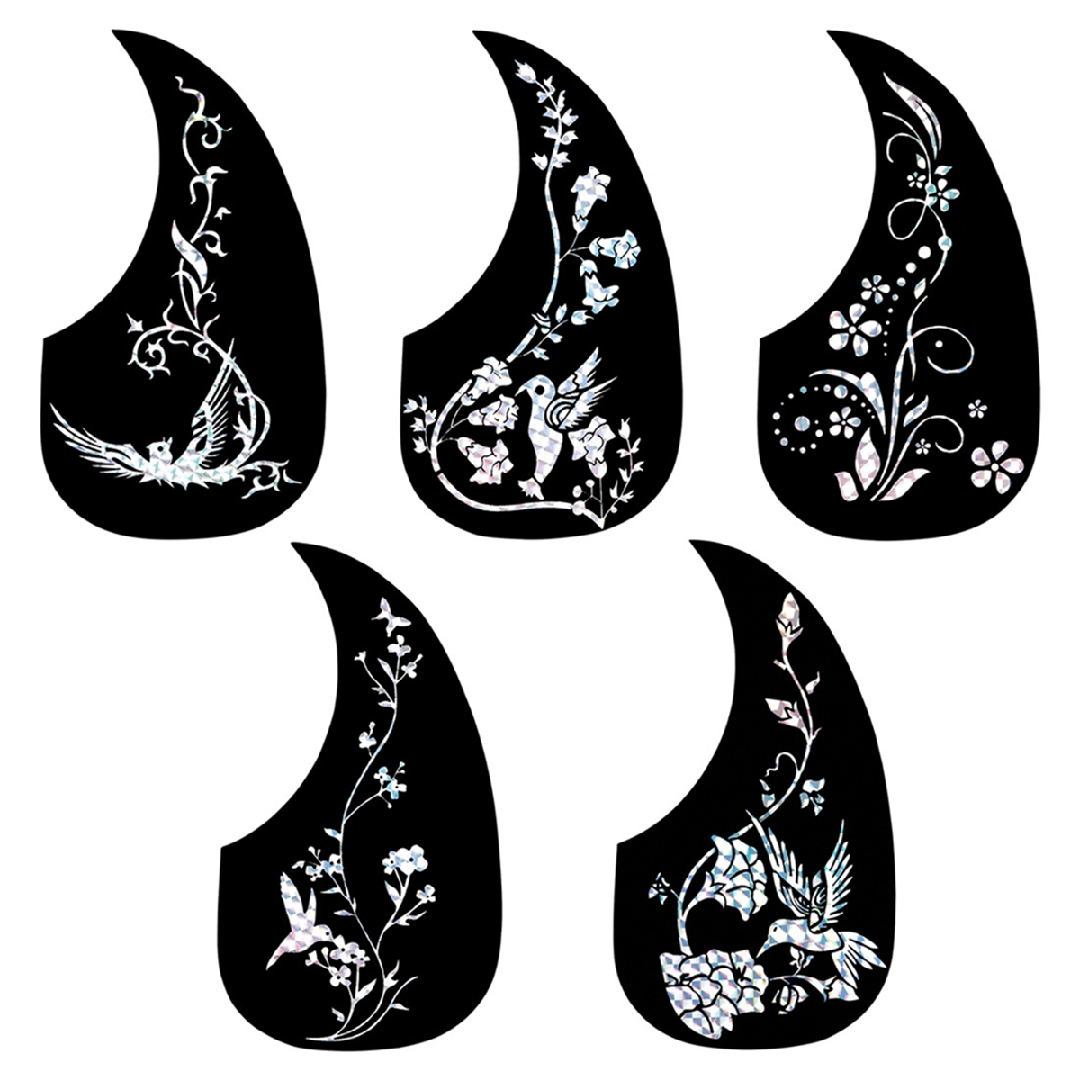 A71P Guitar Anti-Skid Plate Teardrop-Shaped Folk Classical Guitar Pickguard Anti-Scratch