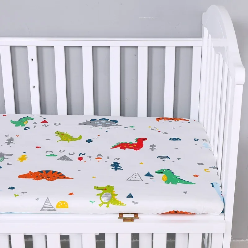 Couvre-matelas en coton pour nouveau-né, drap-housse, couvre-lit pour enfant, ensemble de linge de lit pour garçons et filles, parure de lit CPull pour bébé, 70x130