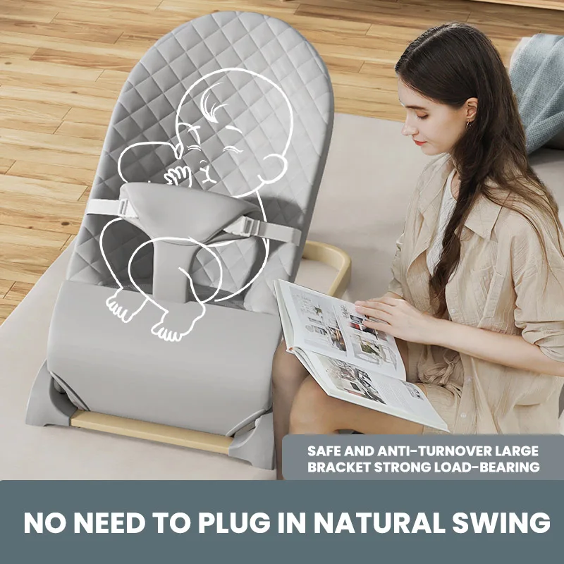 Bouncer para bebês, assento portátil para bebês, assento bouncer para bebês com múltiplas posições ajustáveis, cabe em recém-nascidos para crianças pequenas