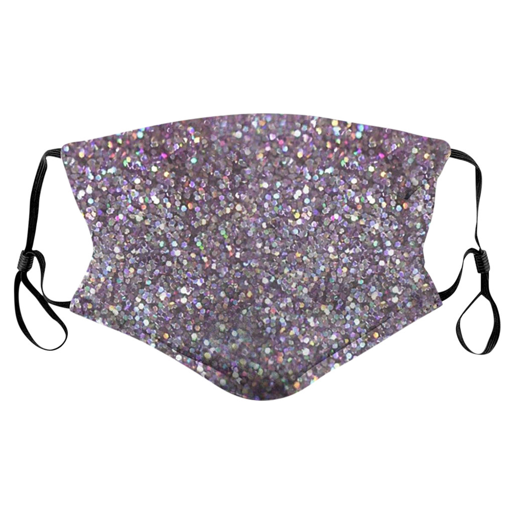 Women'S Sequin Design Mask Fashionable Mask With A Variety Of Color Options Odorless And Irritation-Free Comfortable Party Mask