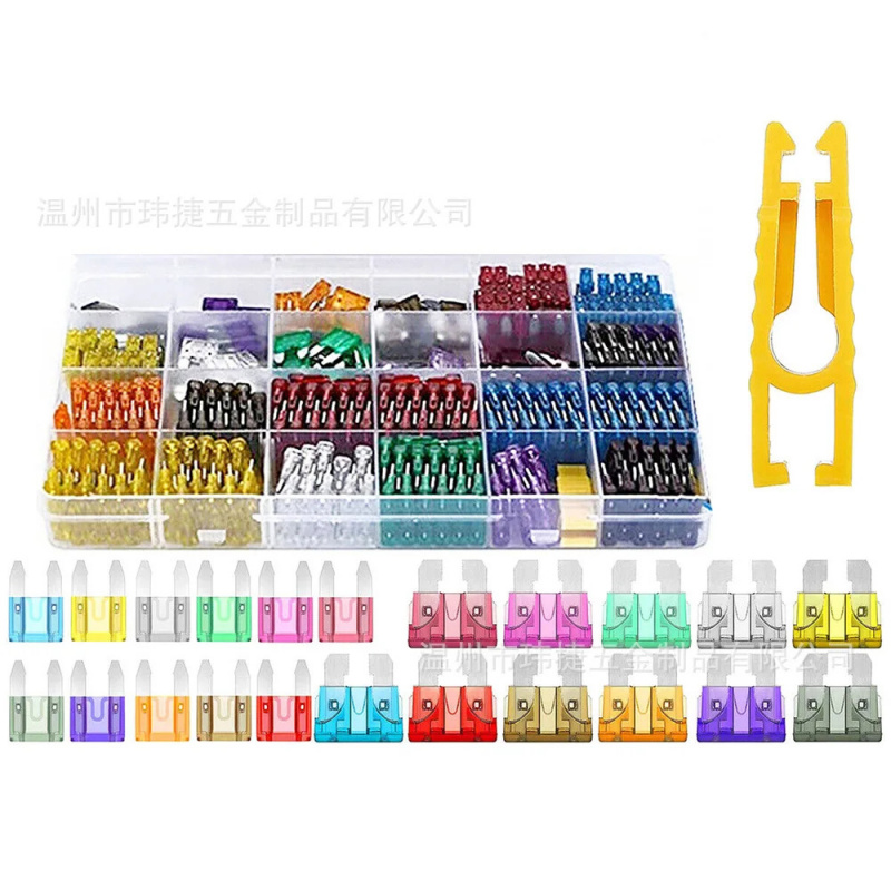 1Set 300PCS Medium and small car Auto Fuse Kit 2A~40A 11 Types Car Fuse Assortment with Box Blade Type Fuse Assorted Kit