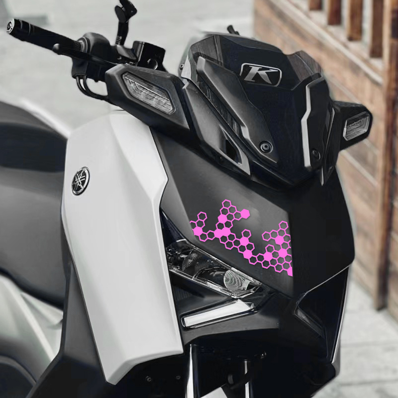 Pegatinas de engranajes de panal para motocicleta, carenado de tanque de combustible, casco de carreras impermeable, calcomanías de vinilo, accesorios para motocicleta