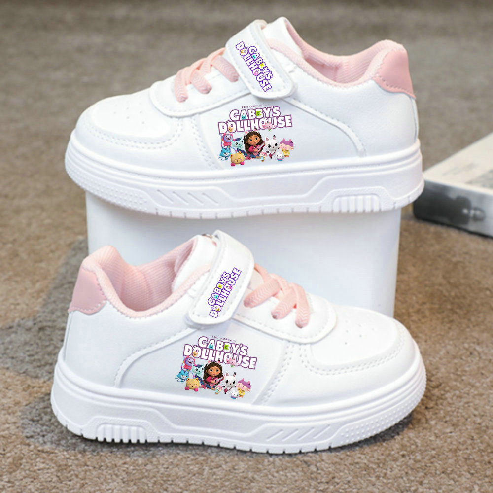 Gabby ตุ๊กตาตะกร้ารองเท้าน่ารัก Angel รองเท้าเทนนิสคู่รองเท้าสีขาวเด็กรองเท้าผ้าใบลําลอง Stitch กีฬารองเท้าขนาด 26-37