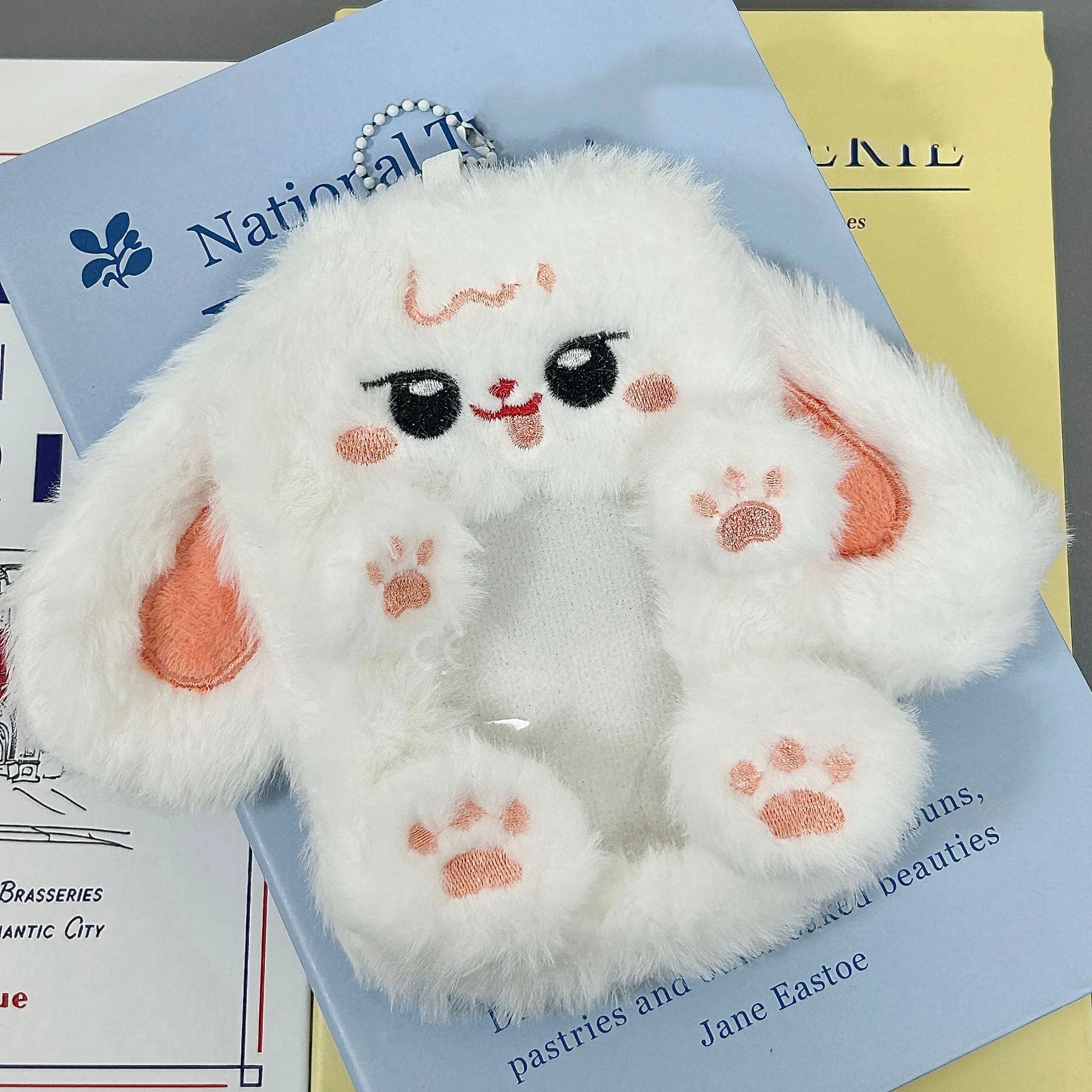1 pz simpatico peluche Kpop portafoto con portachiavi Kawaii cartone animato foto manica ID banca porta carte di credito protezione cancelleria