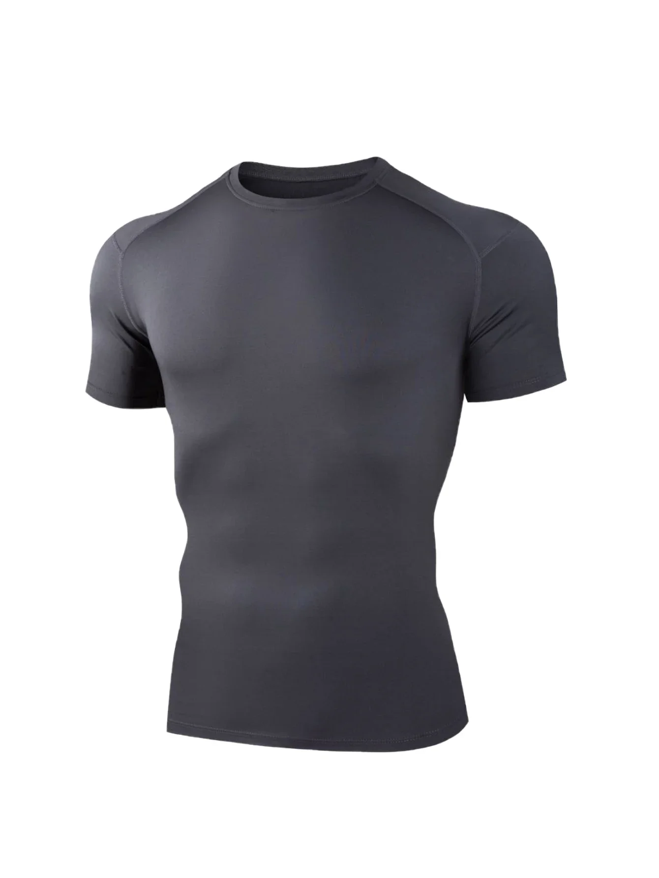 Camicie a maniche corte da uomo fresche e traspiranti, adatte per lo sport e il fitness, ad alta elasticità e ad asciugatura rapida