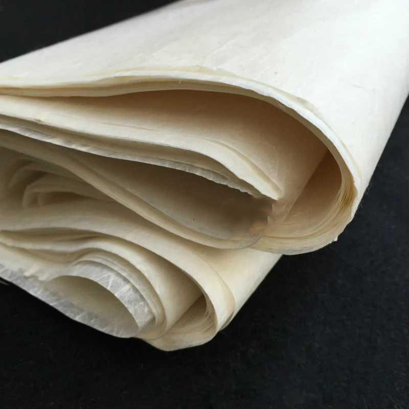 Mulberry Faser Reis Papier Papel Chinesische Yunlong Faser Xuan Papier Scheinenden Langen Faser Xuan Zhi Kalligraphie Malerei Papier