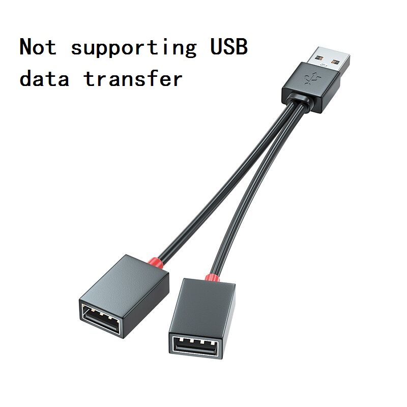 Wielofunkcyjny adapter USB do montażu samochodowego z 1 na 2 rozgałęźnikiem do telefonów komórkowych, tabletów i rozszerzonych koncentratorów wielointerfejsowych