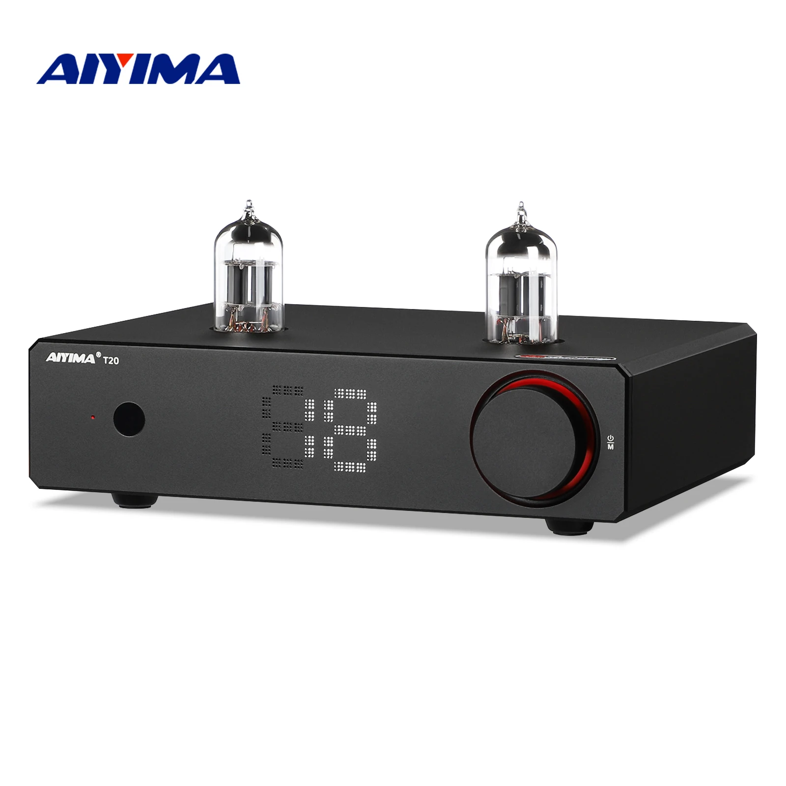 AIYIMA T20 amplificador preamplificador de tubo de vacío LME49720 /OPA1612 amplificador HiFi XLR/RCA entrada equilibrada salida de gatillo de 12V