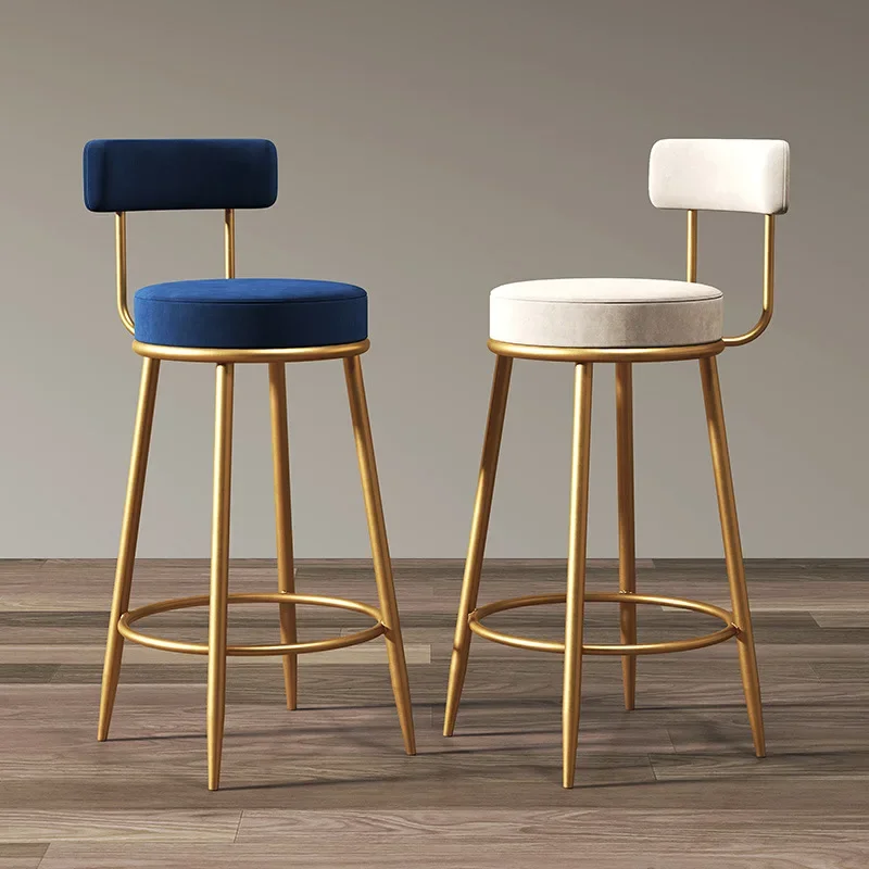 Nordic bar stühle Moderne Eisen kunst hohe hocker küche rückenlehne barhocker Café samt stuhl zähler Arbeit hocker Hause möbel