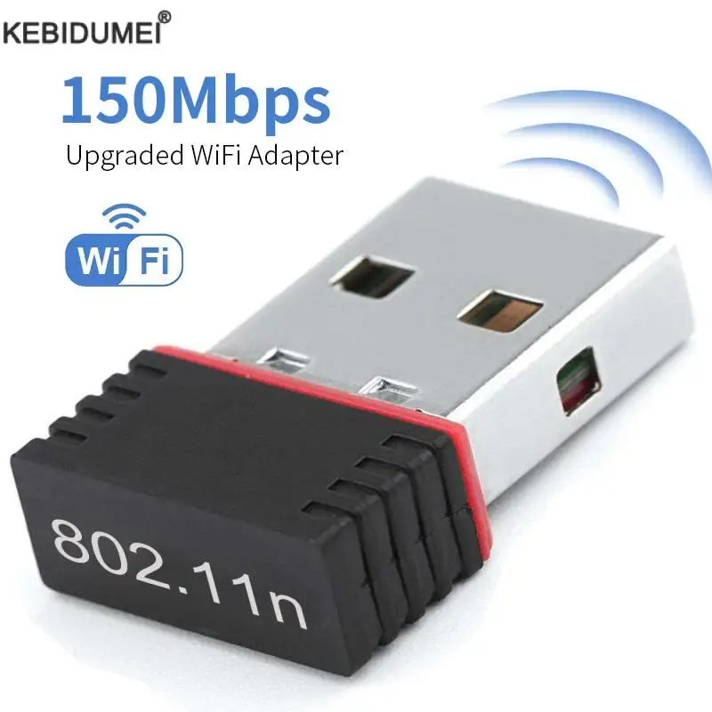 Беспроводной мини USB Wifi адаптер 150 Мбит/с RTL8188 MT7601 USB Wifi приемник ключ сетевая карта адаптер для настольного ноутбука Win7 8 10 11