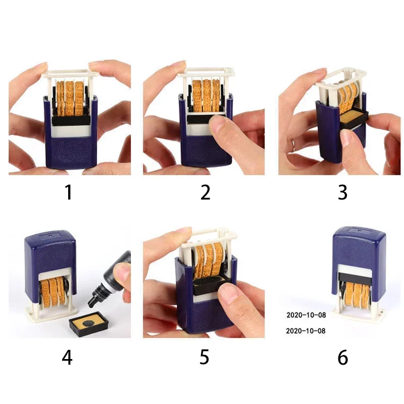 Adjustable Seal Automatic Date Stamp Time Stamp Universal Date Ink Return Roller Stamp Text