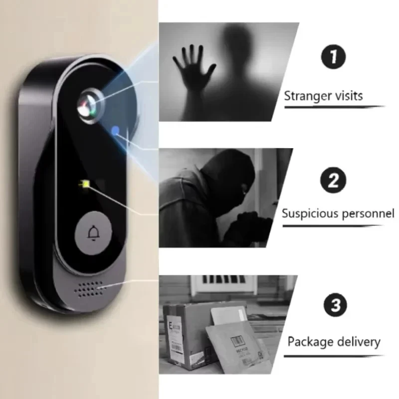 Tuya WIFI Kamera Türklingel HD Video Intercom Outdoor Drahtlose Wasserdichte Türklingel Sicherheit Schutz IR Nachtsicht Smart Home