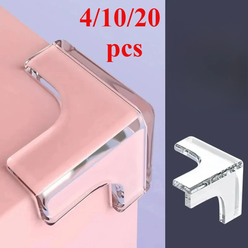 20/10/4 Uds. Protectores de esquina de muebles para mesa de centro anticolisión transparente revestimiento de esquina suave para niños decoración para sala de estar