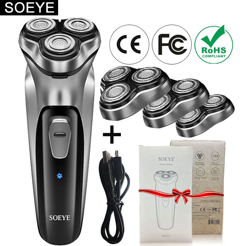 SOEYE Máy Cạo Râu Nam Râu Điện Máy Cạo Râu Cho Nam Bấm MiYoupin Lược Điện Di Động Kiêm Máy Cạo Râu Máy Mặt Epilato