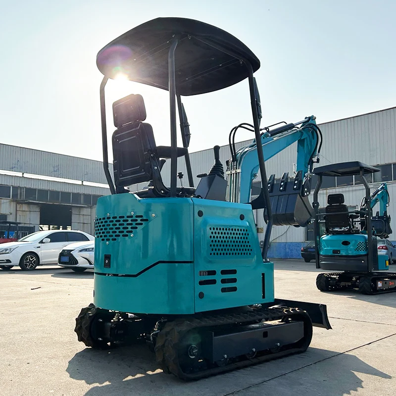 Factory direct sales of 1 ton small household garden crawler excavator customized with cab side swing mini excavator