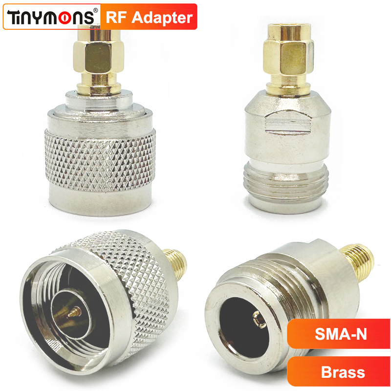 N Typ Männlich Weiblich auf SMA Weiblich Männlich Koaxial Adapter Messing CB Radio Antenne Stecker RF Koaxial Konverter