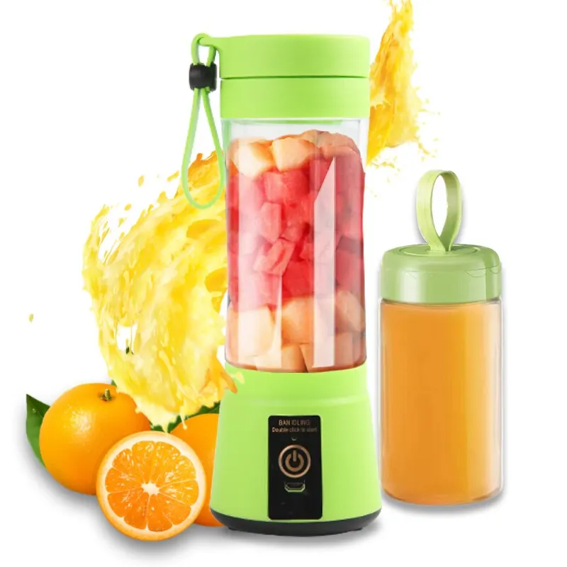Frullatori portatili per succhi di frutta Mini bottiglia elettrica personale estiva per la casa USB 6 lame Spremiagrumi per cucina