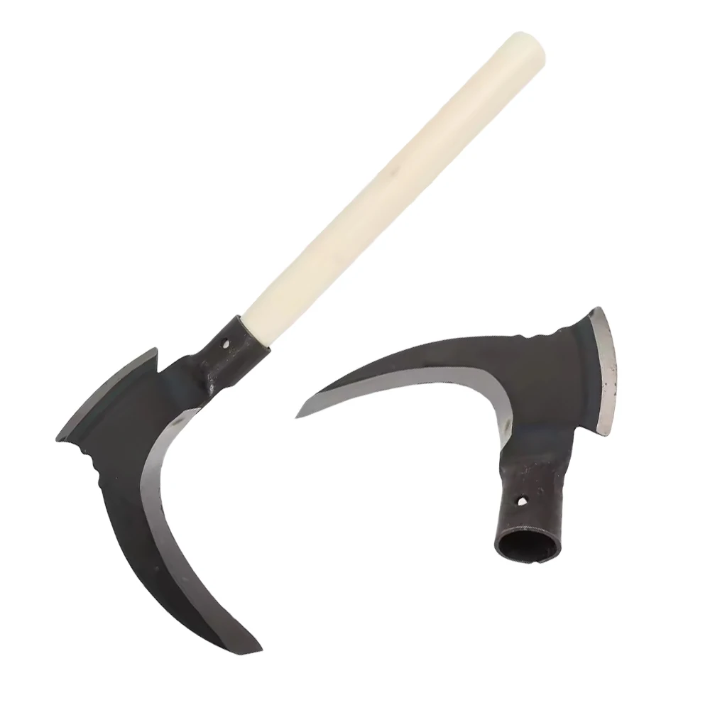 Double Scythe High Manganese Steel Multifunctional Mowing and Cutting Tool for Gardening