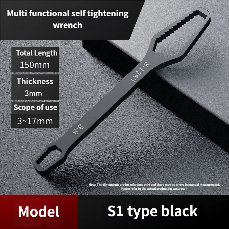 8-24mm Universal Torx Wrench Self-tightening Adjustable Glasses Wrench Board Double-head Torx Spanner Hand Tools for Factory