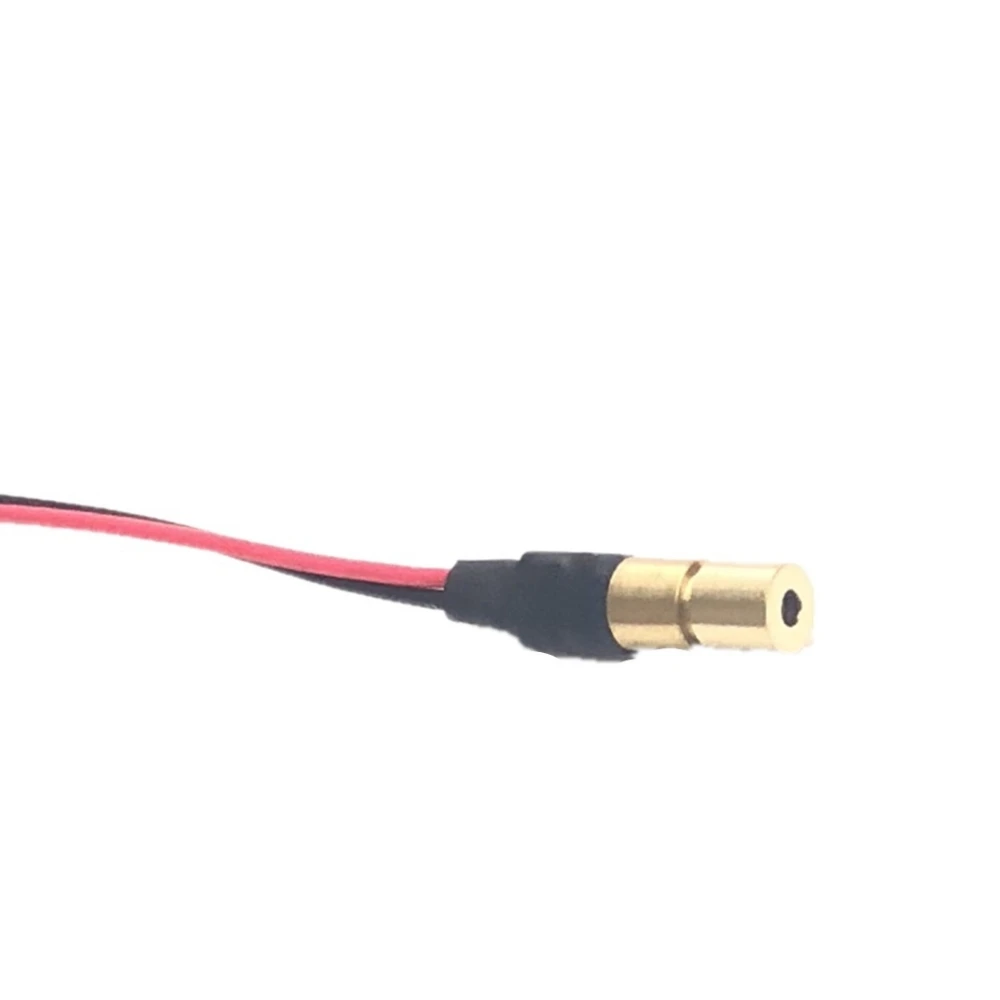 Módulo láser rojo de baja potencia, 1MW/5mW, 650nm de diámetro, 4mm, longitud focal ajustable, localizador de punto de cabeza láser roja