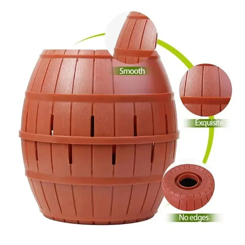 New Funny Pirate Barrel Toys Lucky Game Jumping Pirates Bucket Sword Stab Pop Up Tricky Toy Family Jokes For Child Kid Gift