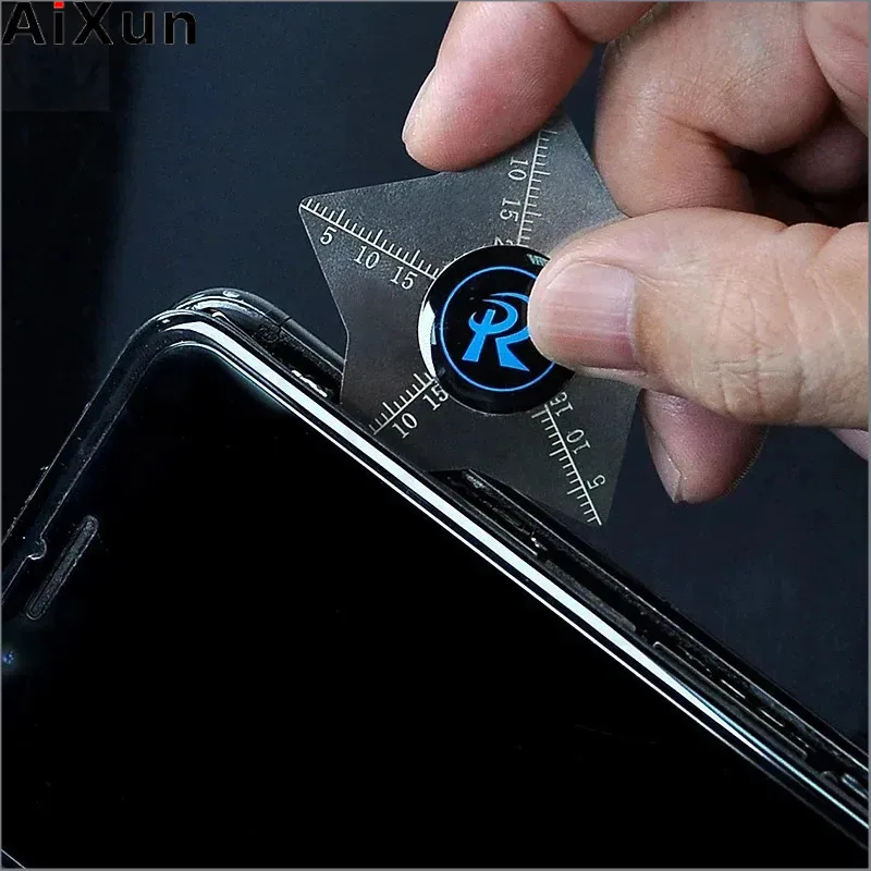 5 unids/pack teléfono móvil pantalla LCD curvada Spudger herramientas de apertura de tarjeta de palanca teléfono móvil Flexible ultrafino desmontar Metal de acero