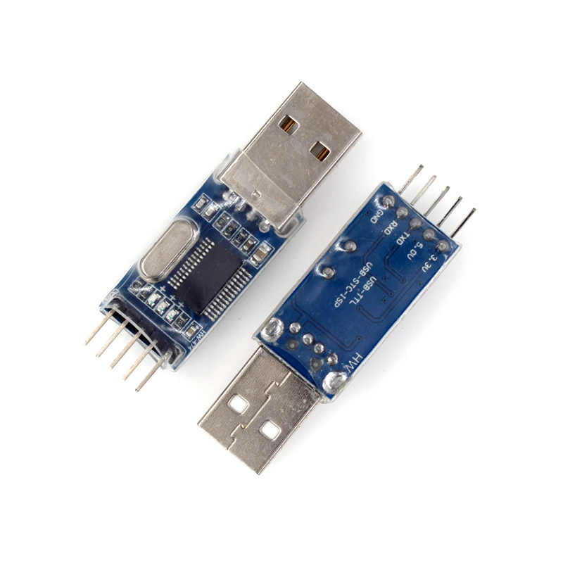 Módulo adaptador convertidor PL2303 USB a RS232 TTL DC 3,3 V 5V PL2303HX STC placa de máquina de cepillo microcontrolador