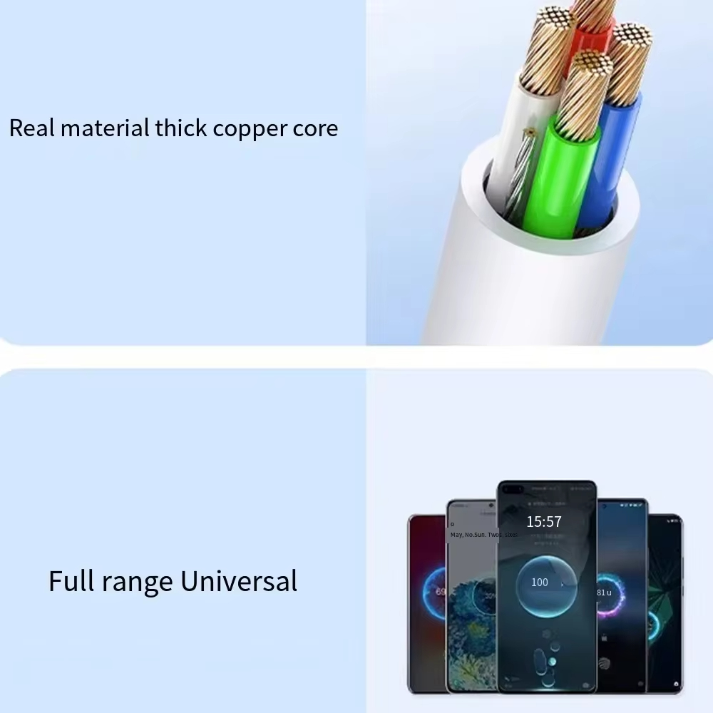 NNBILI 3 uds Universal 120W 10A cargador rápido PD Dual tipo C Cable de carga rápida Cable de datos para iPhone 16 17 Samsung HUAWEI