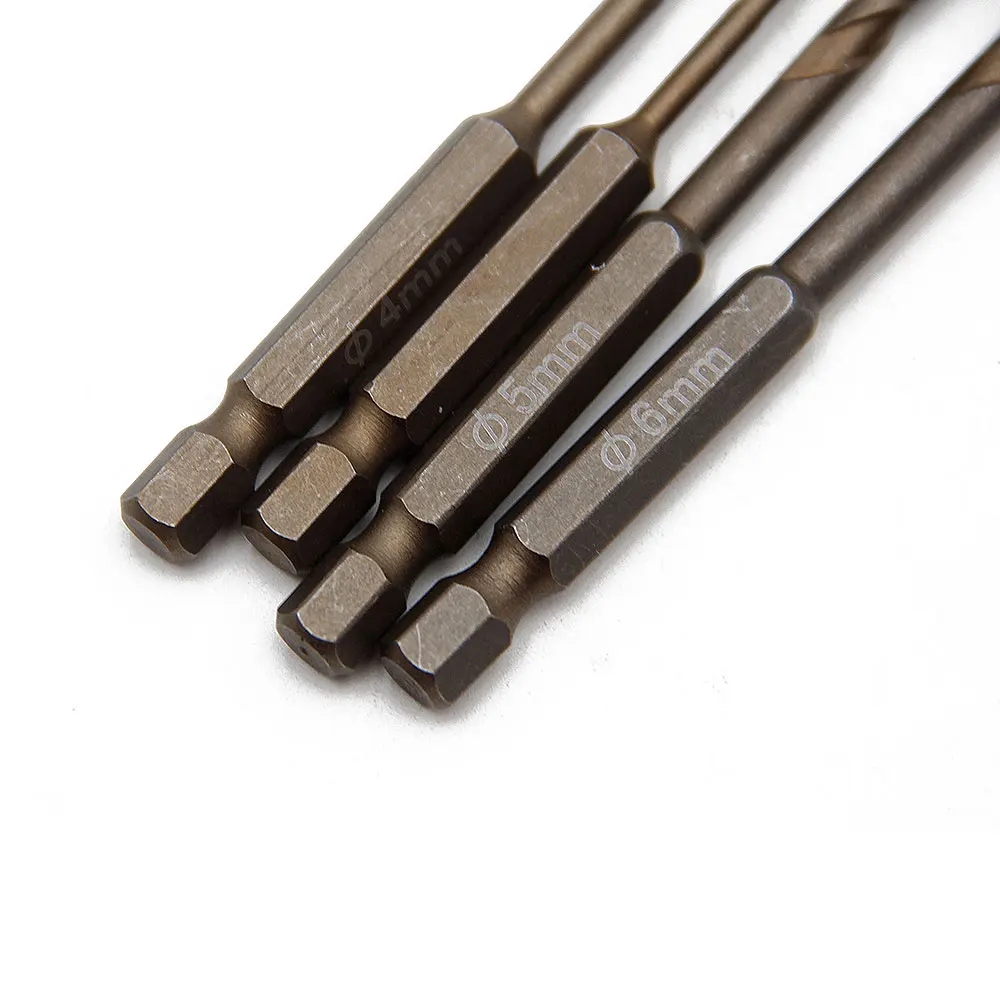 4 PC หกเหลี่ยม Handle CROSS เจาะกระจกบิตกระเบื้องเซรามิคเจาะเบเกอรี่สีเหลืองเกลียวเซรามิคเจาะ Overlord เพชรเครื่องมือ