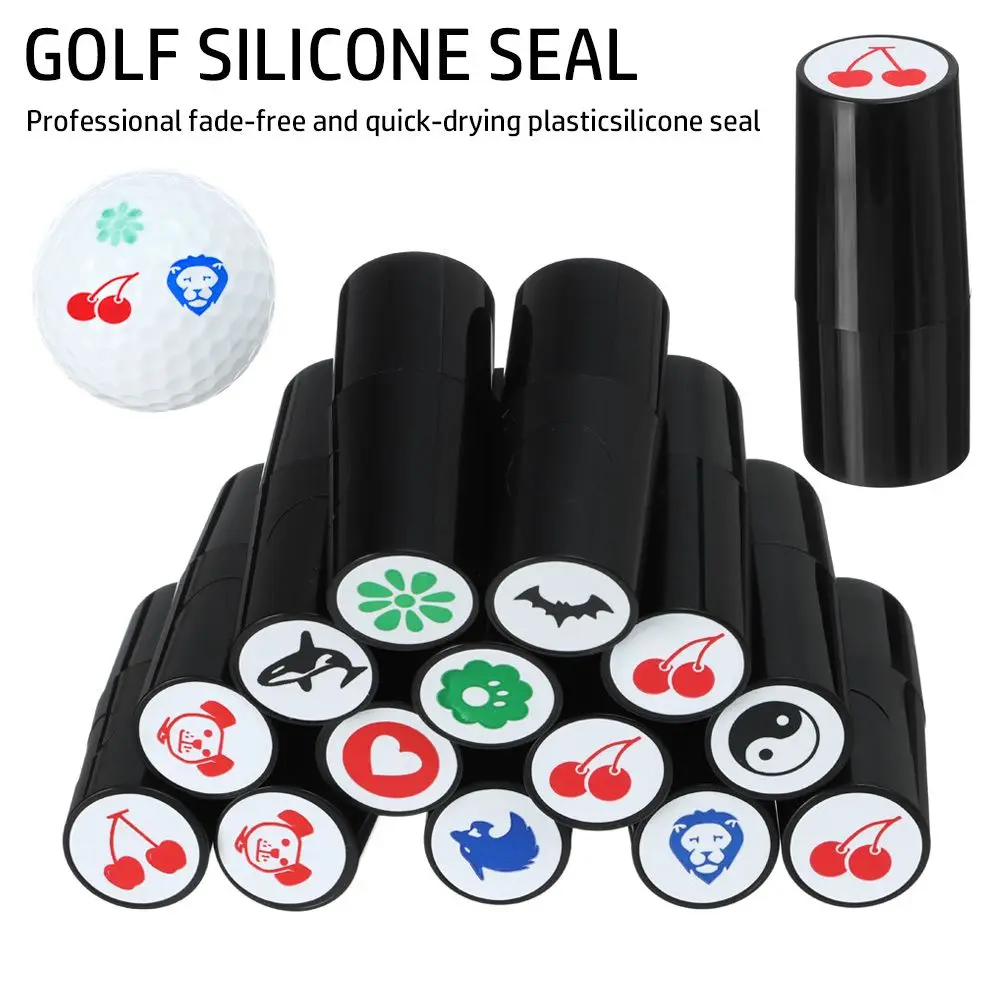 Sello de marcador de bola de Golf, sello de impresión de tinta permanente Multicolor, accesorios deportivos de Golf de secado rápido, símbolo para regalo de golfista